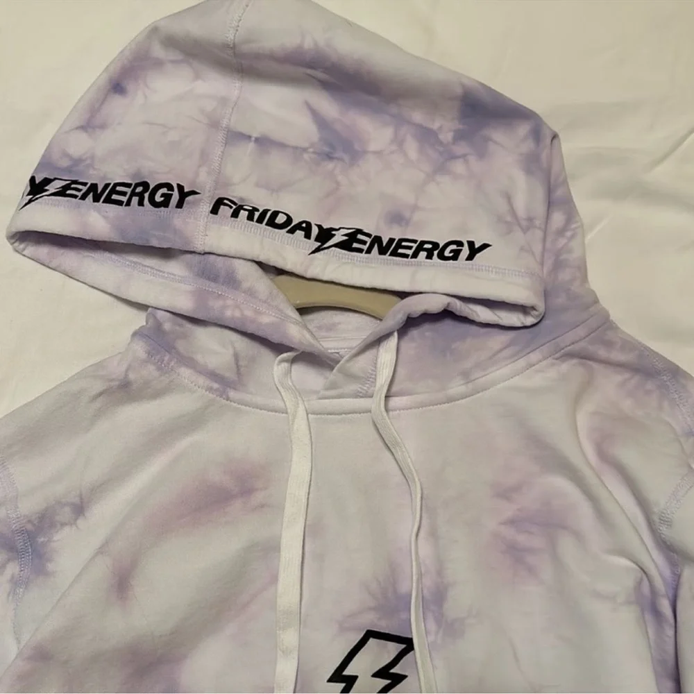 Barstool Sports Purple ‘Friday Energy Tie Dye Hoodie’ size XL